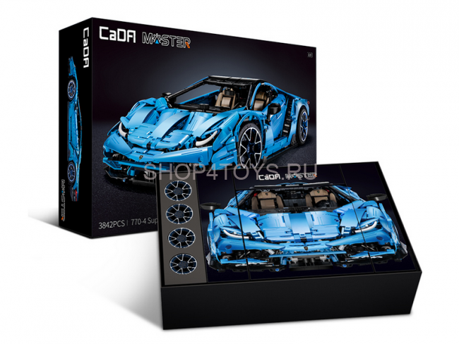 Конструктор CADA Lamborghini Centenario 770-4 (3842 детали) - C61041W Конструктор CADA Lamborghini Centenario 770-4 (3842 детали) - C61041W