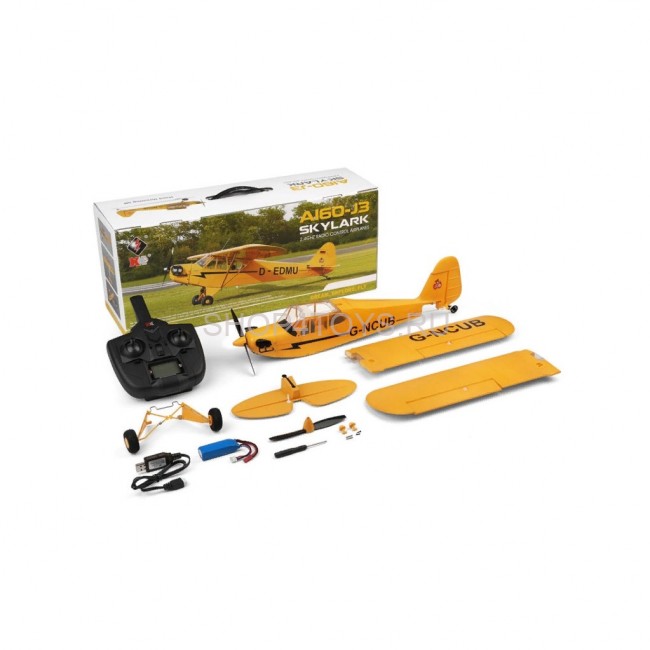 Радиоуправляемый самолет XK A160 J3 SKYLARK RC RTF 2.4G - XK-A160 Радиоуправляемый самолет XK A160 J3 SKYLARK RC RTF 2.4G - XK-A160
