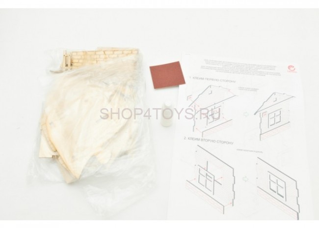 Конструктор 3D деревянный подвижный Lemmo Домик - Д-1