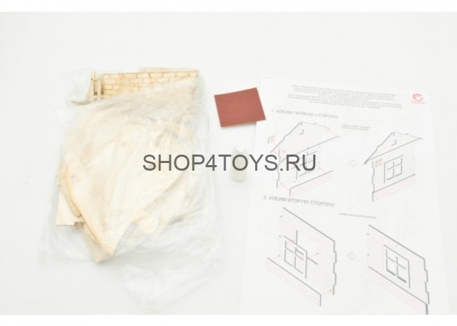 Конструктор 3D деревянный подвижный Lemmo Домик - Д-1