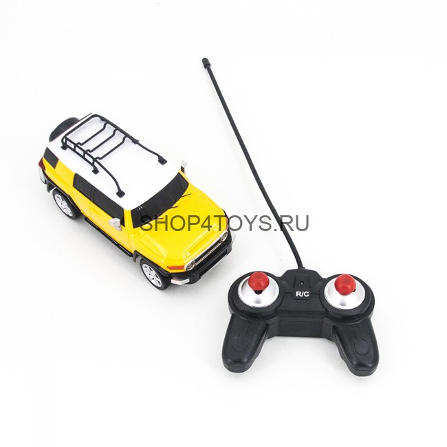 Радиоуправляемая машина Toyota FJ Cruiser Yellow 1:24 - 27055-Y Радиоуправляемая машина Toyota FJ Cruiser Yellow 1:24 - 27055-Y