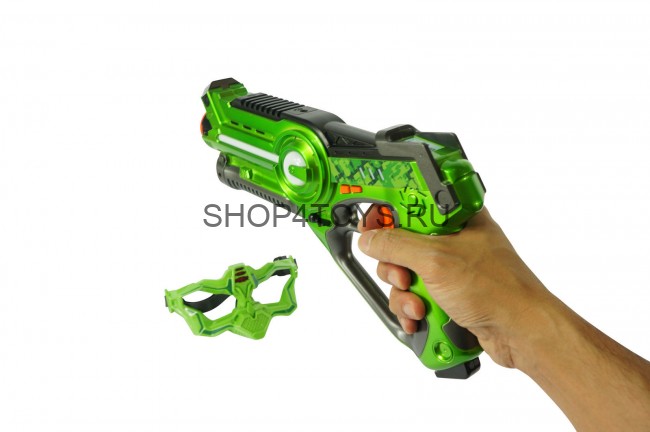 Лазерный бой Winyea Call of Life (пистолет + маска, оранжевый и зеленый) - W7001D