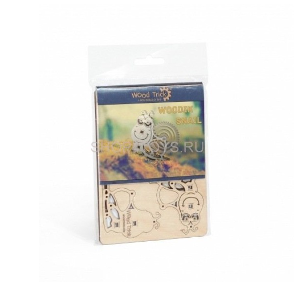 3D-пазл из дерева Wood Trick Вудик Улитка - 1234-W3