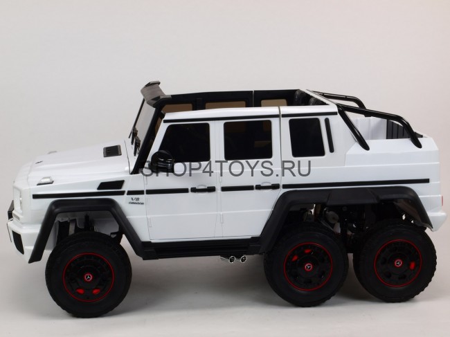 Двухместный электромобиль Mercedes Benz G63 6x6 4WD - ABL1801-WHITE Двухместный электромобиль Mercedes Benz G63 6x6 4WD - ABL1801-WHITE