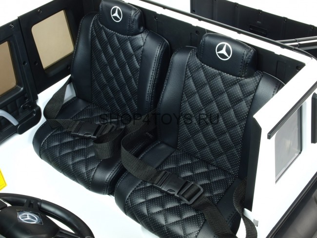 Двухместный электромобиль Mercedes Benz G63 6x6 4WD - ABL1801-WHITE Двухместный электромобиль Mercedes Benz G63 6x6 4WD - ABL1801-WHITE