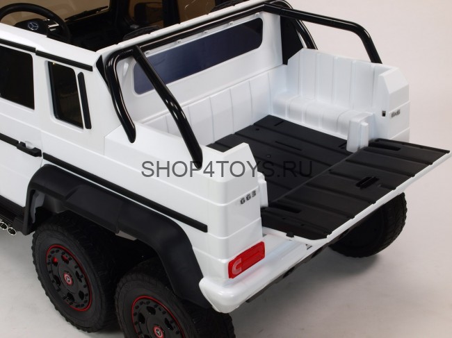 Двухместный электромобиль Mercedes Benz G63 6x6 4WD - ABL1801-WHITE Двухместный электромобиль Mercedes Benz G63 6x6 4WD - ABL1801-WHITE