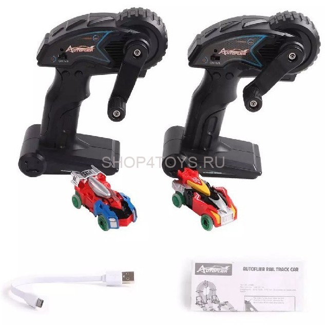 Гоночный трек AutoFlier (73 детали, 13.8 м, 2 машинки, 2 пульта) - AF670 Гоночный трек AutoFlier (73 детали, 13.8 м, 2 машинки, 2 пульта) - AF670