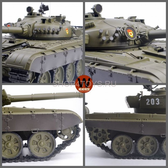 Радиоуправляемый танк Heng Long Russian T-72 1:16 (ИК+Пневмо) 2.4G - 3939-1 V6.0 Радиоуправляемый танк Heng Long Russian T-72 1:16 (ИК+Пневмо) 2.4G - 3939-1 V6.0