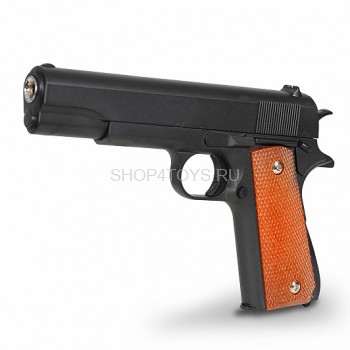 Пистолет металлический Colt 1911 с кобурой (пневматика, 21,5 см) - G.13 Пистолет металлический Colt 1911 с кобурой (пневматика, 21,5 см) - G.13