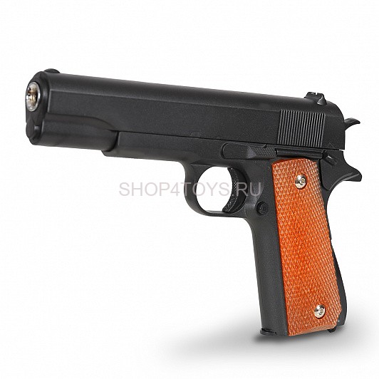 Пистолет металлический Colt 1911 с кобурой (пневматика, 21,5 см) - G.13 Пистолет металлический Colt 1911 с кобурой (пневматика, 21,5 см) - G.13