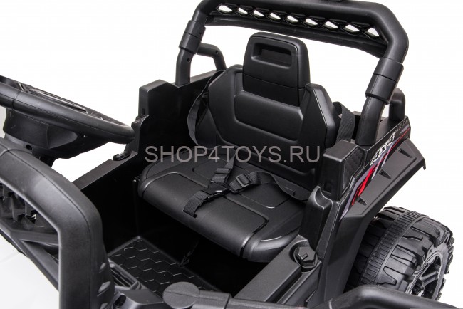 Детский электромобиль багги с прицепом (белый, 12В, 2WD, EVA, пульт) - BDM0929-WHITE-TRAILER