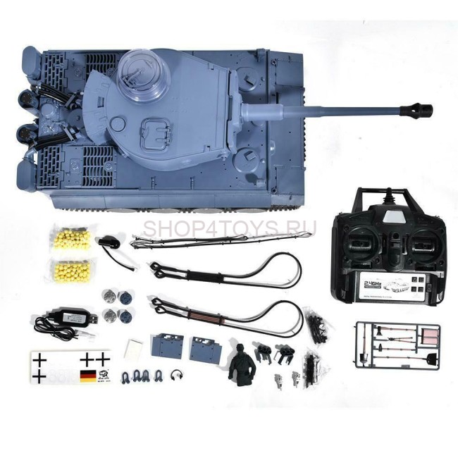 Радиоуправляемый танк Heng Long German Tiger MS version V7.0 масштаб 1:16 2.4G - 3818-1-UpgA-V7 Радиоуправляемый танк Heng Long German Tiger MS version V7.0 масштаб 1:16 2.4G - 3818-1-UpgA-V7