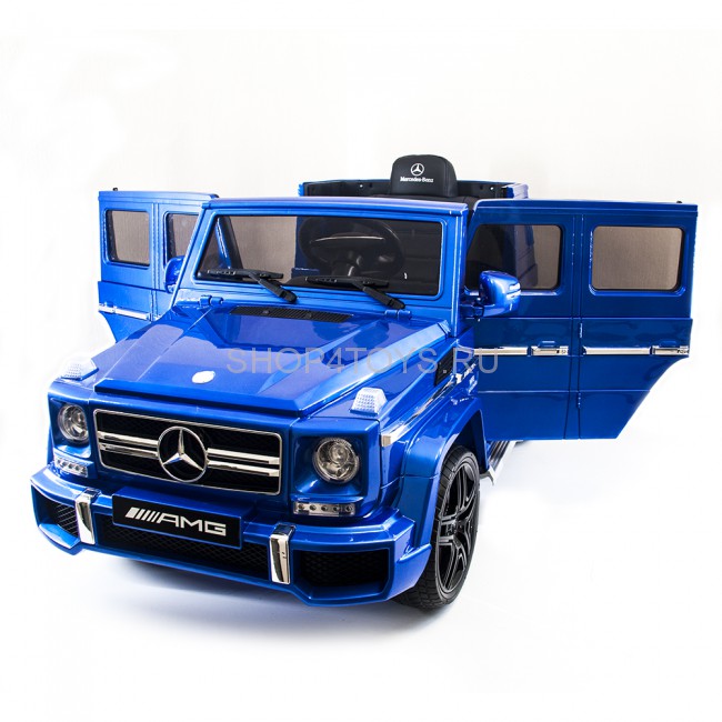 Детский электромобиль Mercedes Benz G63 LUXURY 2.4G - Blue - HL168-LUX