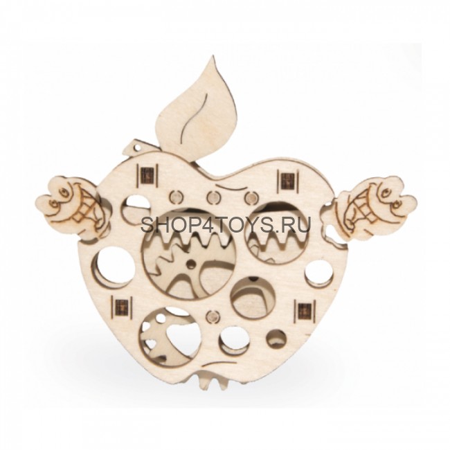 3D-пазл из дерева Wood Trick Вудик Яблоко - 1234-W4