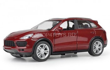 Металлическая модель Porsche Cayenne Red (музыка, свет, инерция) 1:32 - 25058С Металлическая модель Porsche Cayenne Red (музыка, свет, инерция) 1:32 - 25058С