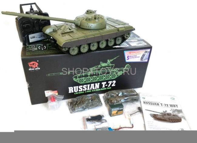 Радиоуправляемый танк Heng Long Russian T-72 PRO 1:16 (ИК+Пневмо) 2.4G - 3939-1PRO-MS V6.0 Радиоуправляемый танк Heng Long Russian T-72 PRO 1:16 (ИК+Пневмо) 2.4G - 3939-1PRO-MS V6.0