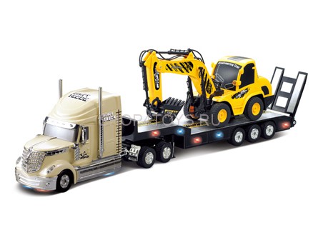 Радиоуправляемый автовоз с экскаватором QY0233B Радиоуправляемый автовоз с экскаватором QY0233B