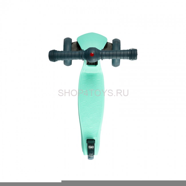 Самокат Трехколесный Складной, со Светящимися Колесами, Мятный - MSC-B072004D