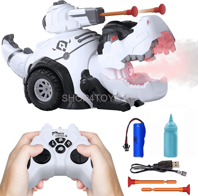 Радиоуправляемый динозавр T-Rex (пар, стреляет пулями, звук, акб) - CS-YS01 Радиоуправляемый динозавр T-Rex (пар, стреляет пулями, звук, акб) - CS-YS01