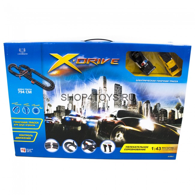 Гоночный автотрек Полиция от сети длина трека 794 см 1:43 - JJ50-2 Гоночный автотрек Полиция от сети длина трека 794 см 1:43 - JJ50-2