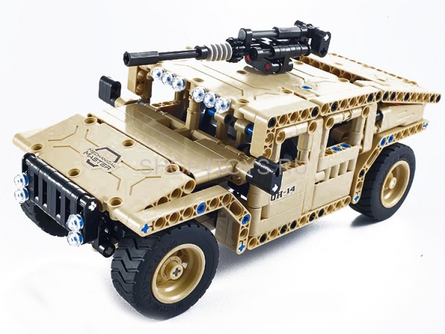 Радиоуправляемый конструктор военный джип QiHui Technics 4CH 2.4G 502 детали - QH8014 Радиоуправляемый конструктор военный джип QiHui Technics 4CH 2.4G 502 детали - QH8014