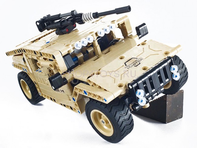 Радиоуправляемый конструктор военный джип QiHui Technics 4CH 2.4G 502 детали - QH8014 Радиоуправляемый конструктор военный джип QiHui Technics 4CH 2.4G 502 детали - QH8014