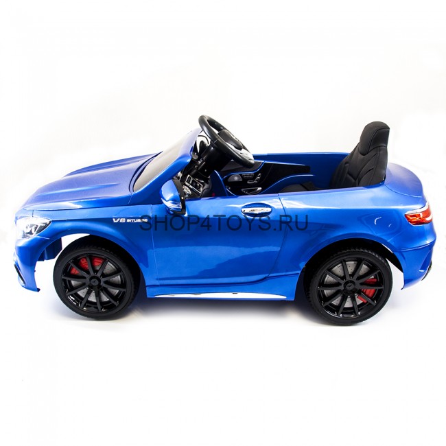 Детский электромобиль Mercedes Benz S63 LUXURY 2.4G - Blue - HL169-LUX