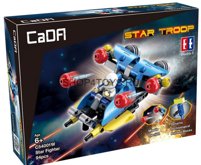 Конструктор Double E Cada Technics, космический корабль, 94 детали - C54001W Конструктор Double E Cada Technics, космический корабль, 94 детали - C54001W