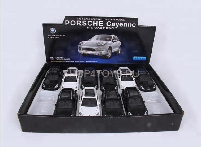 Металлическая модель Porsche Cayenne White (музыка, свет, инерция) 1:32 - 25058С Металлическая модель Porsche Cayenne White (музыка, свет, инерция) 1:32 - 25058С