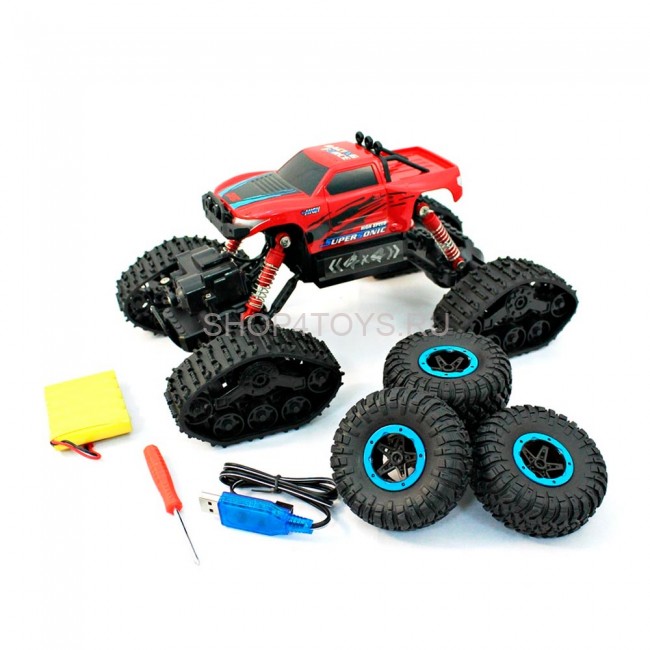 Радиоуправляемый краулер CLIMBER на гусеницах со сменными колесами - 8897-191Е Радиоуправляемый краулер CLIMBER на гусеницах со сменными колесами - 8897-191Е