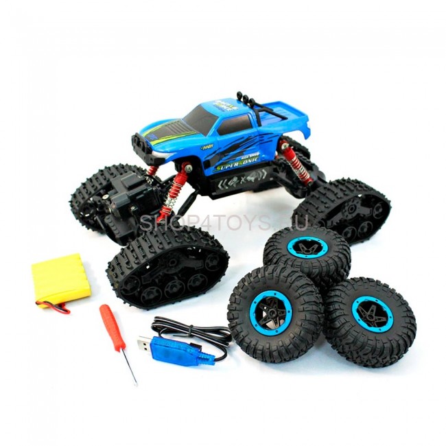 Радиоуправляемый краулер CLIMBER на гусеницах со сменными колесами - 8897-191Е Радиоуправляемый краулер CLIMBER на гусеницах со сменными колесами - 8897-191Е