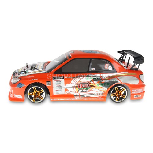 Радиоуправляемый автомобиль для дрифта HSP Flying Fish 1 LED фары 4WD 1:10 2.4G - 94123T-12340-O