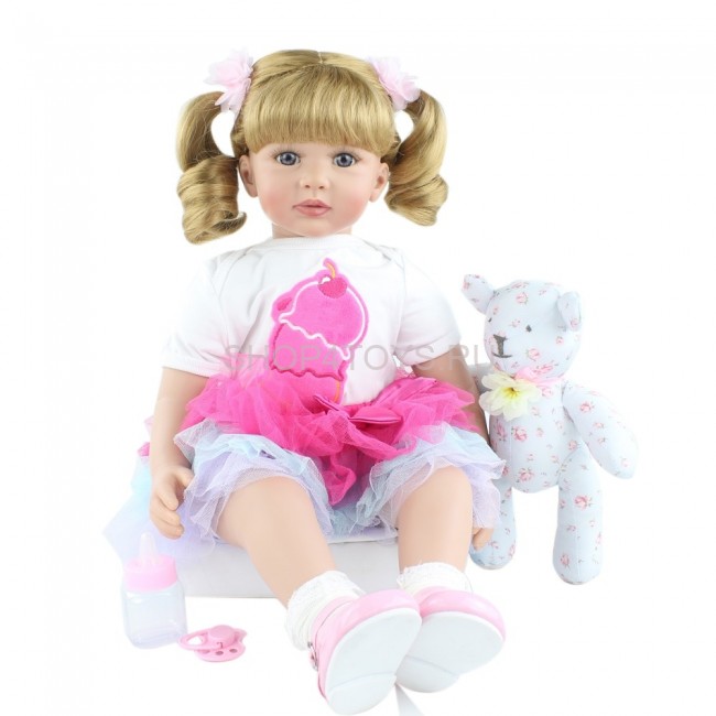 Реборн взрослая девочка с хвостиками Анечка