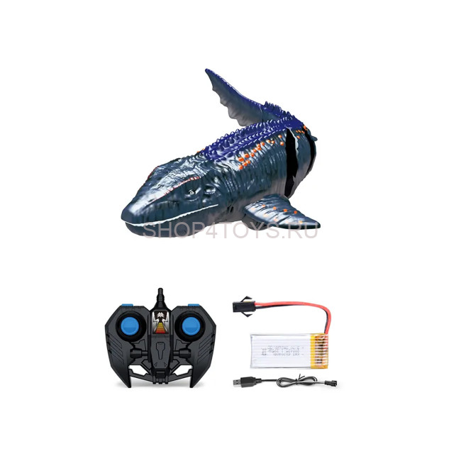Радиоуправляемый динозавр Мозазавр (плавает в воде, синий, акб) - D03-BLUE Радиоуправляемый динозавр Мозазавр (плавает в воде, синий, акб) - D03-BLUE