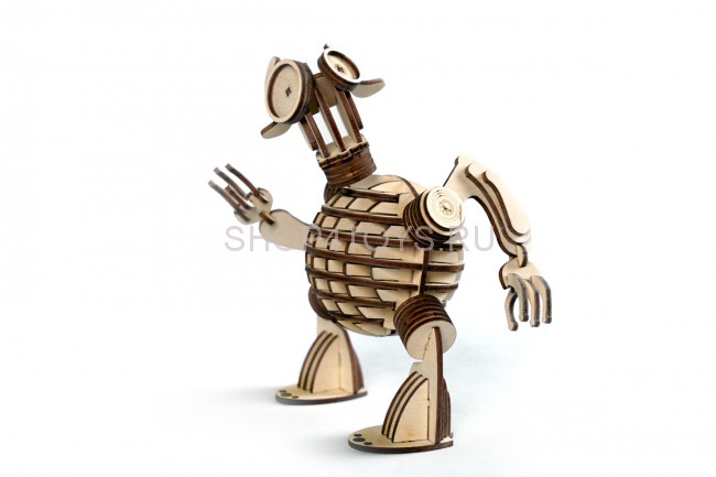 Конструктор 3D деревянный подвижный Lemmo Леммитс Гоша - 00-11