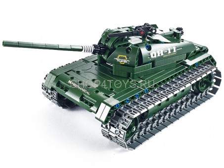 Радиоуправляемый конструктор танк QiHui Technics 4CH 2.4G 453 деталей - QH8011