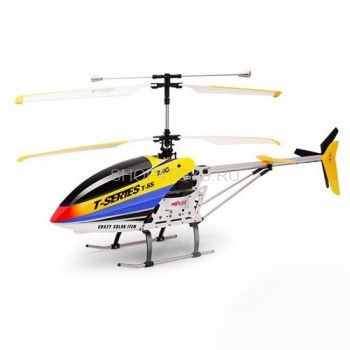 Радиоуправляемый вертолет MJX R/C T655 YELLOW 2.4G - T655 Трехканальный радиоуправляемый вертолет MJX T55 - оптимальный выбор для начинающего пилота.