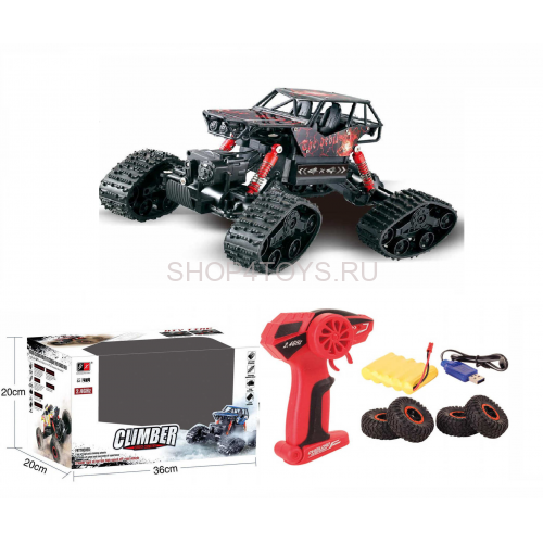 Радиоуправляемый краулер CLIMBER на гусеницах со сменными колесами - 8897-192Е