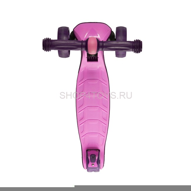 Самокат Трехколесный Складной, со Светящимися Колесами, Розовый - MSC-J072001P Самокат Трехколесный Складной, со Светящимися Колесами, Розовый - MSC-J072001P