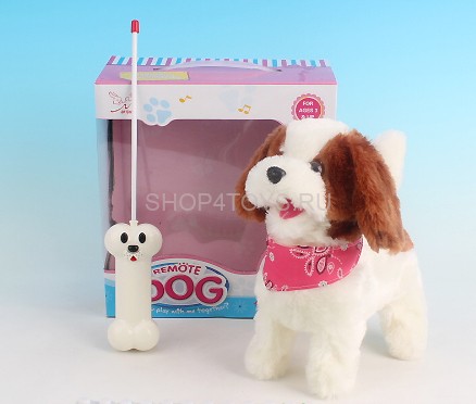 Радиоуправляемая плюшевая собака "Болонка" - 9698B4 Радиоуправляемая плюшевая собака "Болонка" - 9698B4