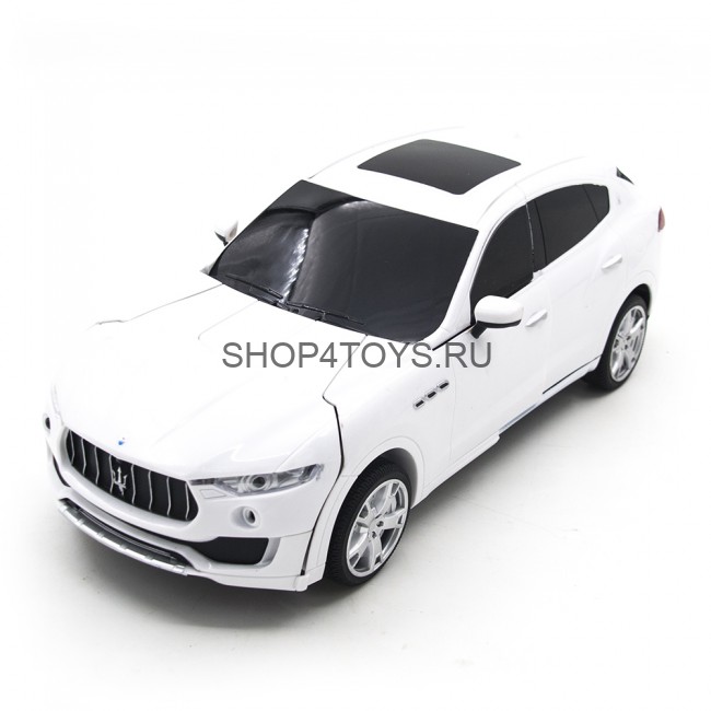 Радиоуправляемый трансформер Maserati Levante White 1:14 (стреляет присосками) - MZ-2392PF-W Радиоуправляемый трансформер Maserati Levante White 1:14 (стреляет присосками) - MZ-2392PF-W