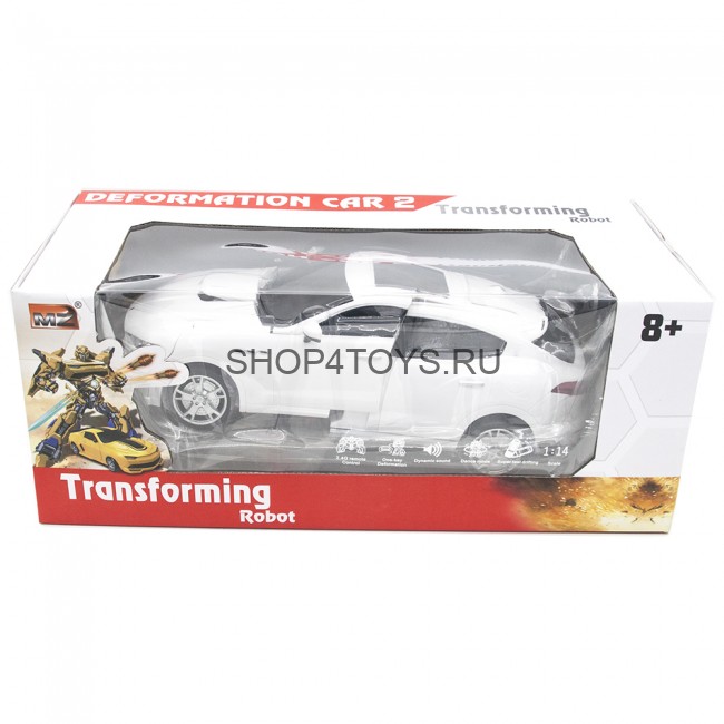 Радиоуправляемый трансформер Maserati Levante White 1:14 (стреляет присосками) - MZ-2392PF-W Радиоуправляемый трансформер Maserati Levante White 1:14 (стреляет присосками) - MZ-2392PF-W