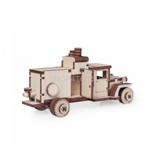 Конструктор 3D деревянный подвижный Lemmo Грузовик ЗИС "Компрессор" - 00-81