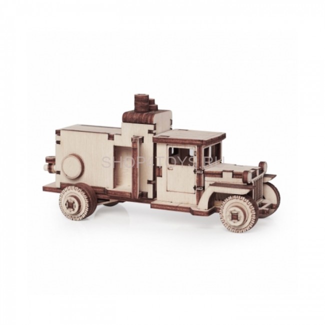 Конструктор 3D деревянный подвижный Lemmo Грузовик ЗИС "Компрессор" - 00-81