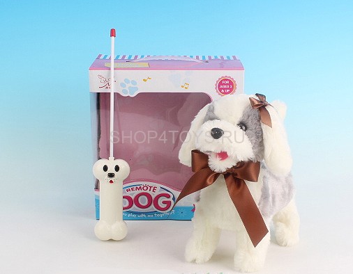 Радиоуправляемая плюшевая собака "Болонка" - 9699B4 Радиоуправляемая плюшевая собака "Болонка" - 9699B4