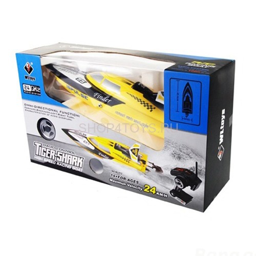 Радиоуправляемый катер WL toys Tiger-Shark 2.4G - WL912 PRO Радиоуправляемый катер WL toys Tiger-Shark 2.4G - WL912 PRO