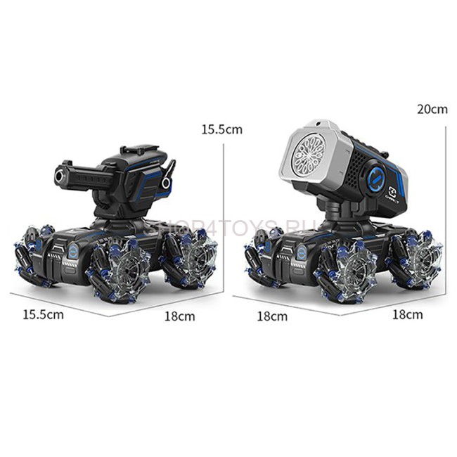 Радиоуправляемый дрифт танк 4WD (2в1: стреляет водяными пулями, пускаем пузыри) - UD2801A Радиоуправляемый дрифт танк 4WD (2в1: стреляет водяными пулями, пускаем пузыри) - UD2801A