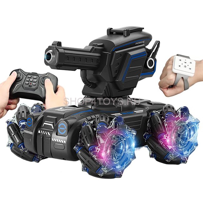 Радиоуправляемый дрифт танк 4WD (2в1: стреляет водяными пулями, пускаем пузыри) - UD2801A Радиоуправляемый дрифт танк 4WD (2в1: стреляет водяными пулями, пускаем пузыри) - UD2801A