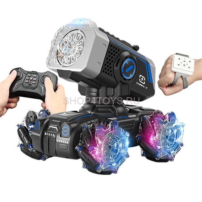 Радиоуправляемый дрифт танк 4WD (2в1: стреляет водяными пулями, пускаем пузыри) - UD2801A Радиоуправляемый дрифт танк 4WD (2в1: стреляет водяными пулями, пускаем пузыри) - UD2801A