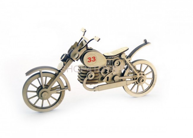 Конструктор 3D деревянный подвижный Lemmo Мотоцикл 33 - МЦ-1 Конструктор 3D деревянный подвижный Lemmo Мотоцикл 33 - МЦ-1